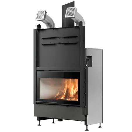 Cheminée à bois Palazzetti Ecomonoblocco WTX 90 Frontale Puissance 19.1kW Classe Énergétique A+