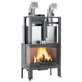 Cheminée à bois Palazzetti Ecomonoblocco MX 86 Angolo Puissance 16kW A