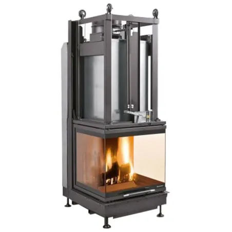 Cheminée à bois Palazzetti Ecomonoblocco S66 3D Puissance 14.6kW A+