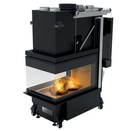 Cheminée à bois Palazzetti Ecomonoblocco WT 60 3D Puissance 16.7kW A