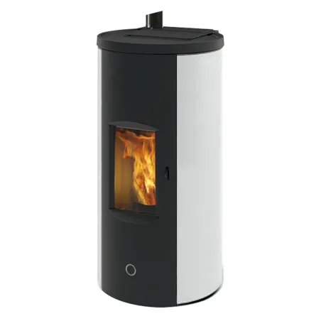 Poêle à granulés étanche EK63 Like80 Acier Puissance 7.6kW Sortie Fumée Supérieure Ø8cm