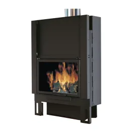 Foyer à bois canalisable EK63 Firek 1 Puissance 15.2kW Sortie Ø 20cm