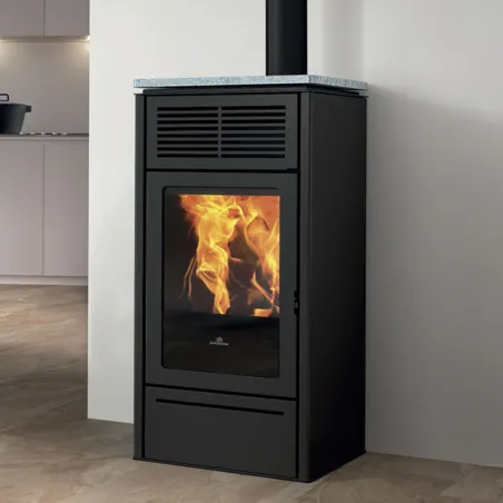 Poêle à granulés Edilkamin Slide 7 Evo Puissance 6.9kW Sortie Fumée Supérieure Ø8 cm