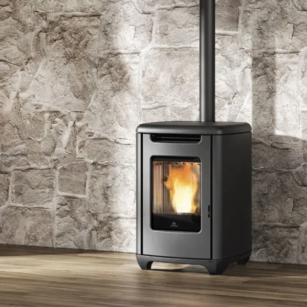 Poêle à granulés Edilkamin Sense 6 Puissance 5.4kW Sortie Fumée Supérieure Ø8 cm