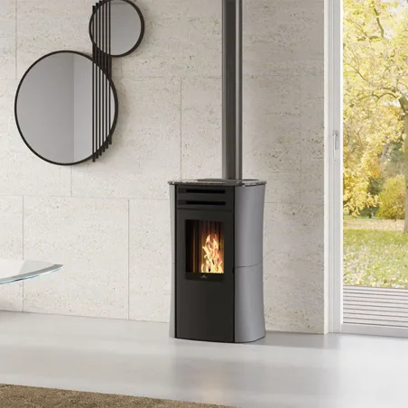 Poêle à granulés étanche Edilkamin Dania Air Tight C Puissance 6kW Sortie Fumée Coaxiale Ø8/13 cm