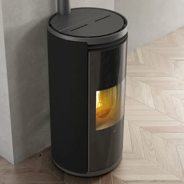 Poêle à granulés EDILKAMIN Evia 8 Puissance 7.9kW Sortie Fumée Supérieure Ø8 cm