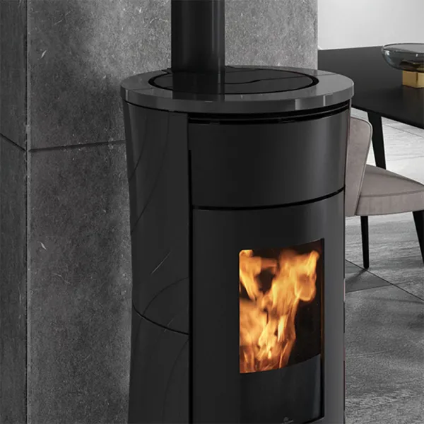 Poêle à granulés canalisable Edilkamin Cherie 9+ Evo Top Puissance 9kW Sortie Fumée Supérieure Ø8 cm