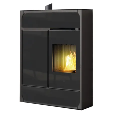 Poêle à granulés canalisable Edilkamin Bild 9+ Top Puissance 8.6kW Sortie Fumée Supérieure Ø8 cm