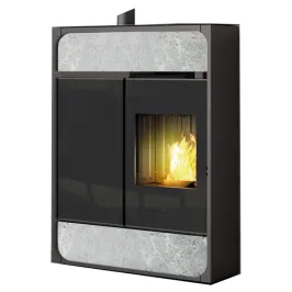 Poêle à granulés canalisable Edilkamin Bild 9+ Coax Puissance 8.6kW Sortie Fumée Coaxiale Ø8/13 cm