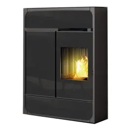 Poêle à granulés canalisable Edilkamin Bild 9+ Back Puissance 8.6kW Sortie Fumée Postérieure Ø8 cm