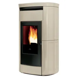 Poêle à granulés canalisable Edilkamin Kira 13++ Evo Puissance 12.6kW Sortie Fumée Postérieure Ø8 cm