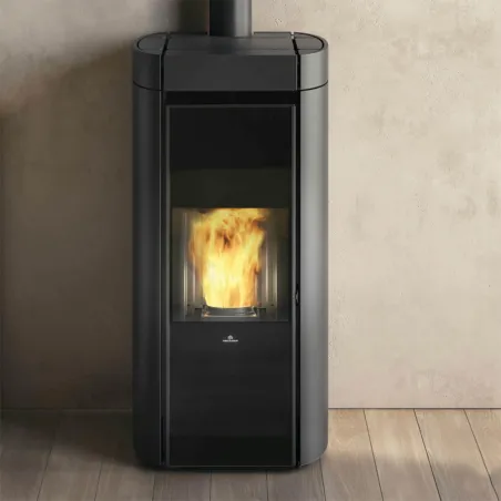 Poêle à granulés canalisable Edilkamin Rada Air Tight C 12.8kW Sortie Fumée Coaxiale Ø8/13 cm