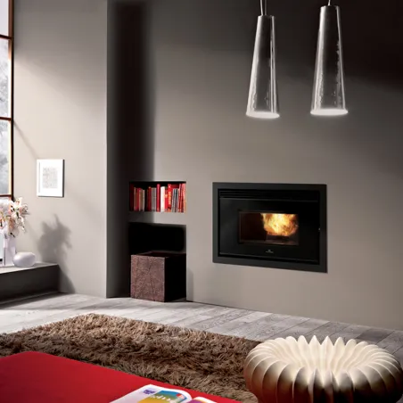 Foyer à granulés canalisable EDILKAMIN Pellkamin 12++ Evo2 Puissance 12.5kW Sortie Fumée Supérieure Ø8 cm