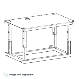 Chevalet réglable pour foyer à granulés Edilkamin Pellkamin 12 ++ Evo