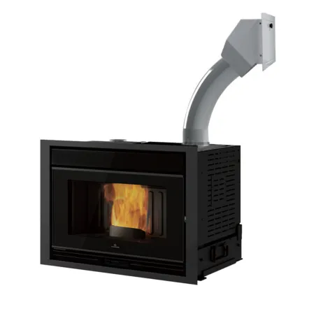 Insert à granulés EDILKAMIN Pellkamin 10+ Evo3 Puissance 9.9kW Sortie Fumée Supérieure Ø8 cm