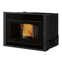 Insert à granulés EDILKAMIN Pellkamin 10 + Evo2 Puissance 10kW Sortie Fumée Supérieure Ø8 cm