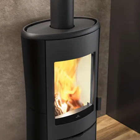 Poêle à bois EDILKAMIN Klass Puissance 10.1kW Sortie Fumée Postérieure ou Supérieure Ø15 cm