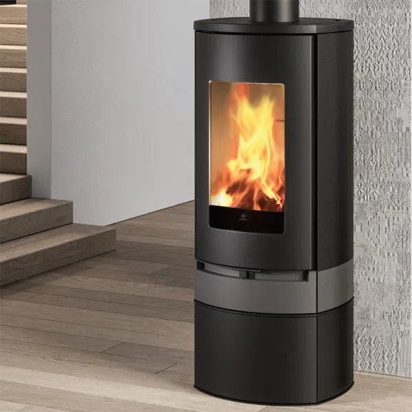 Poêle à bois EDILKAMIN Code Evo2 Puissance 8.2kW A+ Sortie Fumée Supérieure  Ø15 cm
