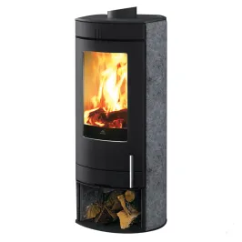 Poêle à bois EDILKAMIN Polo Open Evo2 Puissance 8.2kW A+ Sortie Fumée Supérieure Ø15 cm