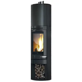 Poêle à bois EDILKAMIN Tally Evo2 série S Puissance 8.2kW Sortie Fumée Supérieure Ø15 cm