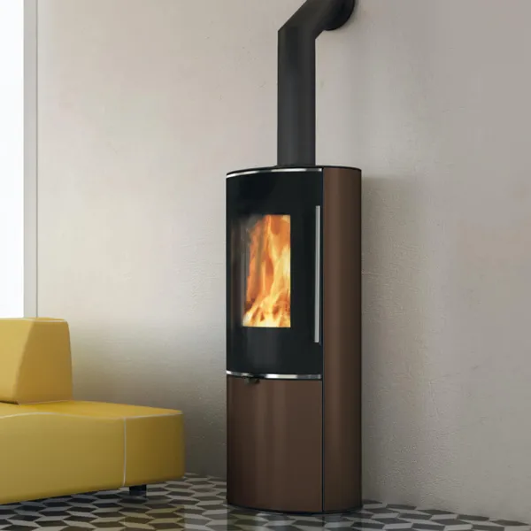 Poêle à bois EDILKAMIN Tally GL Evo2 Puissance 8.2kW Sortie Fumée Supérieure Ø15 cm