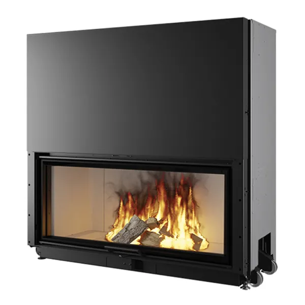 Cheminée à bois EDILKAMIN Windo 120 Puissance 19.2kW Sortie Fumée Supérieure Ø18 cm