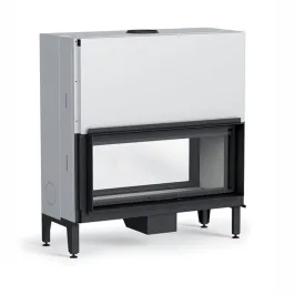 Cheminée à bois double face MCZ Plasma 115B Wood Puissance 12.6kW Sortie Fumée Supérieure Ø20 cm