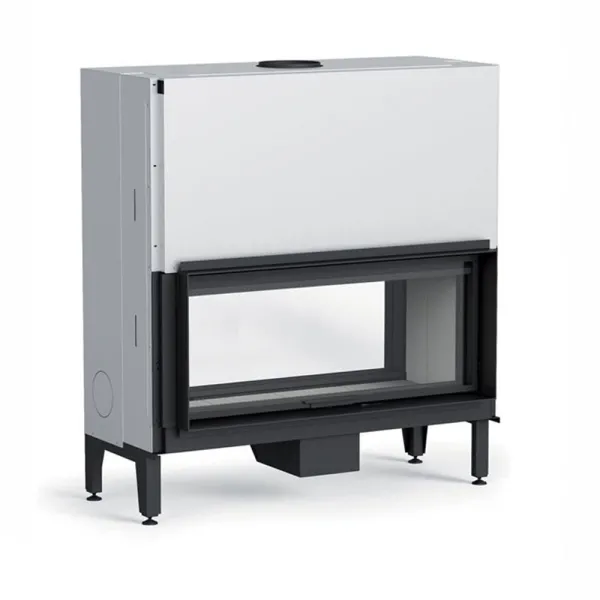 Cheminée à bois double face MCZ Plasma 115B Wood Puissance 12.6kW Sortie Fumée Supérieure Ø20 cm