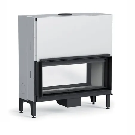 Cheminée à bois double face MCZ Plasma 115B Wood Puissance 12.6kW Sortie Fumée Supérieure Ø20 cm