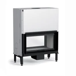 Cheminée à bois double face MCZ Plasma B95 Wood Puissance 18.6kW Sortie Fumée Supérieure Ø20 cm