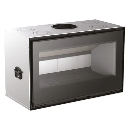 Insert à bois MCZ QBOX 100 WOOD 5S Puissance 11.4kW Sortie Fumée Supérieure Ø20 cm