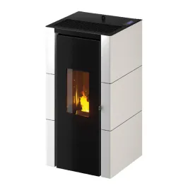 Poêle à granulés étanche CADEL Cristal 7 Puissance 7kW WiFi Sortie Fumée Postérieure