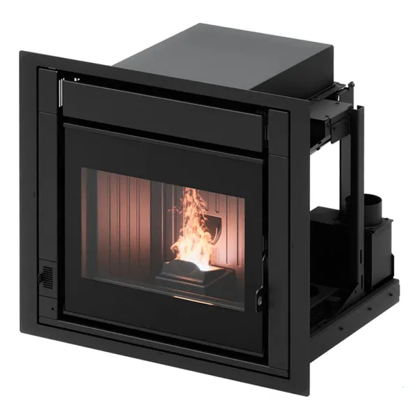 Insert à granulés étanche CADEL Ponente 7 Air ventilé Puissance 7kW WiFi Sortie Fumée Supérieure
