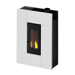 Poêle à granulés étanche CADEL Grace 7 Up-Twin Air ventilé Puissance 6.9kW WiFi Sortie Fumée Supérieure Ø8/13cm