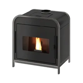 Poêle à granulés étanche CADEL Frame 9 Up-Twin Air ventilé Puissance 9.3kW WiFi Sortie Fumée Coaxiale Ø8/13cm