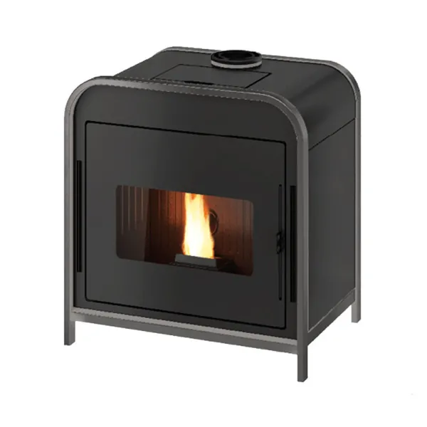 Poêle à granulés étanche CADEL Frame 9 Up-Twin Air ventilé Puissance 9.3kW WiFi Sortie Fumée Coaxiale Ø8/13cm