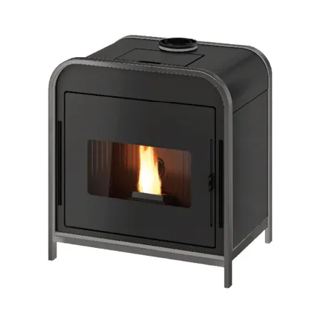 Poêle à granulés étanche CADEL Frame 9 Up-Twin Air ventilé Puissance 9.3kW WiFi Sortie Fumée Coaxiale Ø8/13cm