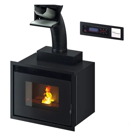 Insert à granulés Hydro Cadel Saturno 16 Puissance 18kW WiFi Sortie Fumée Supérieure