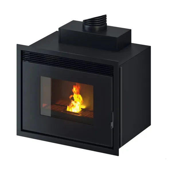 Insert à granulés Hydro Cadel Saturno 24 Puissance 24.7kW WiFi Sortie Fumée Supérieure