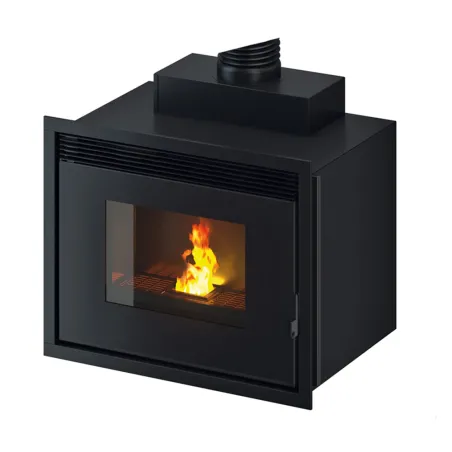 Insert à granulés Hydro Cadel Saturno 24 Puissance 24.7kW WiFi Sortie Fumée Supérieure