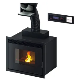 Insert à granulés Hydro Cadel Saturno 24 Puissance 24.7kW WiFi Sortie Fumée Supérieure 2