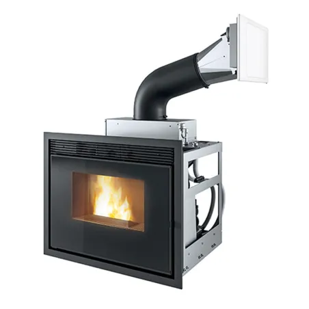 Cheminée à granulés hydro MCZ Vivo 90 Hydro 24 Puissance 24.7kW Sortie Fumée Supérieure