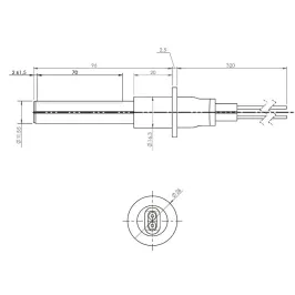 Bougie d'allumage Céramique MCZ 315W Longueur 96mm Réf : 41451308101 2
