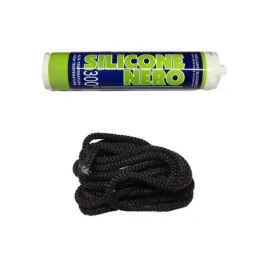 Kit remplacement cordon (cordon + silicone) Ø10mm pour poêles à granulés MCZ/RED Réf 41201031