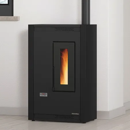 Poêle à granulés ventilé Extraflame Luisella 5.0 Puissance 5.1kW Sortie Fumée Postérieure ou Supérieure