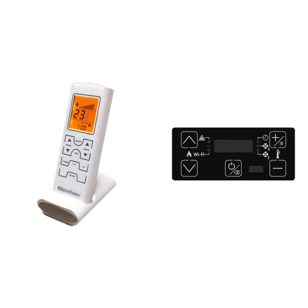 Poêle à granulés ventilé Extraflame Luisella 5.0 Maxi Puissance 7.0kW Sortie Fumée Postérieure ou Supérieure