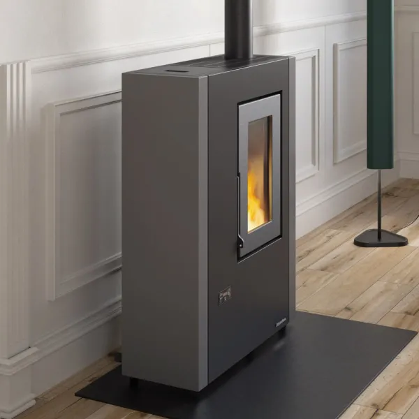 Poêle à granulés ventilé Extraflame Luisella 5.0 Maxi Puissance 7.0kW Sortie Fumée Postérieure ou Supérieure