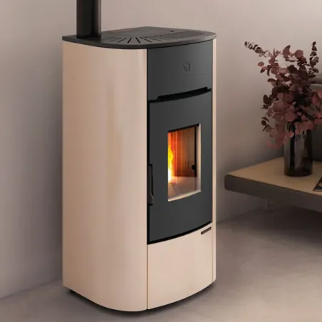 Poêle à granulés ventilé Extraflame Mariella Puissance 7kW Sortie Fumée Postérieure ou Supérieure