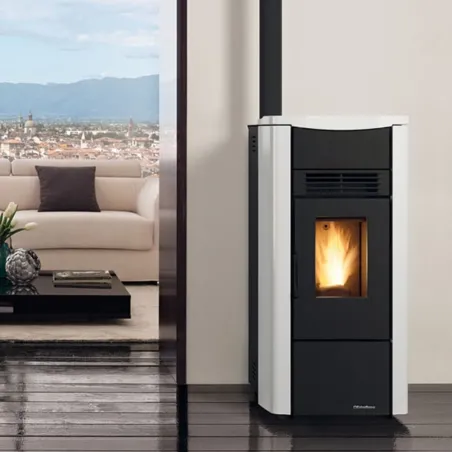 Poêle à granulés ventilé Extraflame Giusy 5.0 Puissance 7.0kW Sortie Fumée Supérieure ou Postérieure