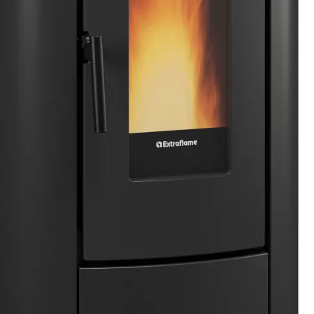 Poêle à granulés ventilé Extraflame Klaudia 5.0 EVO Puissance 8.0kW Sortie Fumée Supérieure ou Postérieure